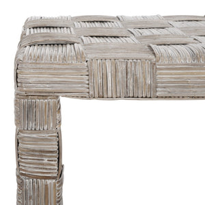 Safavieh Adkin Rattan Coffee Table - Coastal-Chic Design With British Colonial Charm For Elegant Living Spaces White WIK6503A