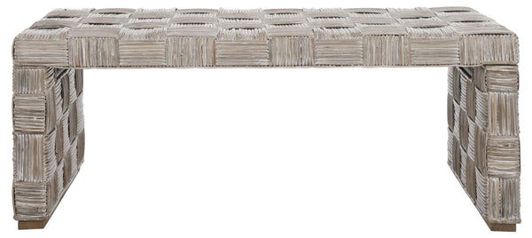 Safavieh Adkin Rattan Coffee Table - Coastal-Chic Design With British Colonial Charm For Elegant Living Spaces White WIK6503A