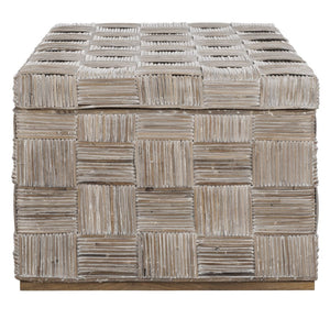 Safavieh Adkin Rattan Coffee Table - Coastal-Chic Design With British Colonial Charm For Elegant Living Spaces White WIK6503A