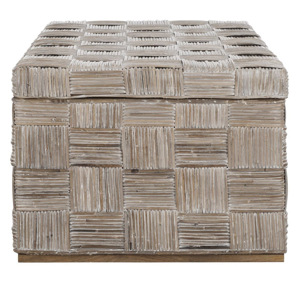 Safavieh Adkin Rattan Coffee Table - Coastal-Chic Design With British Colonial Charm For Elegant Living Spaces White WIK6503A