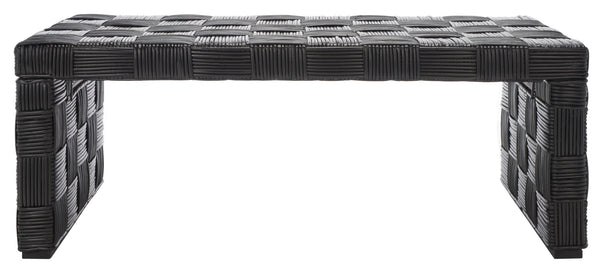 Safavieh Adkin Rattan Coffee Table - Coastal-Chic Design With British Colonial Charm For Elegant Living Spaces Black / Kubu WIK6503C