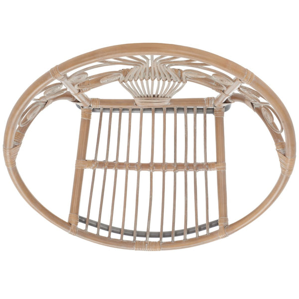 Safavieh Carlson Rattan Accent Chair - Elegant Curved Design With Floral Details For Stylish Living Spaces WIK6505A