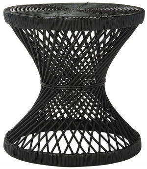 Safavieh Grimson Small Bowed Accent Table – Sculptural Mango Wood Design For Modern Spaces And Versatile Use Black WIK6506A