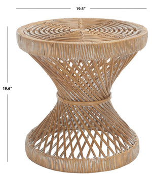 Safavieh Grimson Small Bowed Accent Table – Sculptural Mango Wood Design For Modern Spaces And Versatile Use Grey WIK6506B
