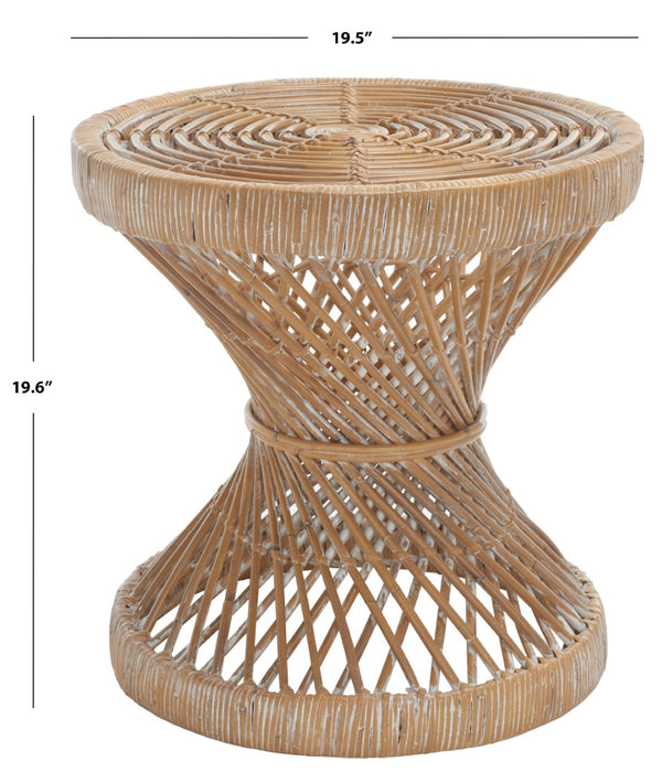 Safavieh Grimson Small Bowed Accent Table – Sculptural Mango Wood Design For Modern Spaces And Versatile Use Grey WIK6506B