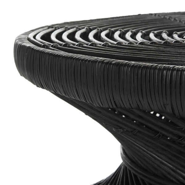 Safavieh Grimson Large Bowed Coffee Table - Artisan-Inspired Modern Design For Contemporary Living Spaces Black WIK6507A