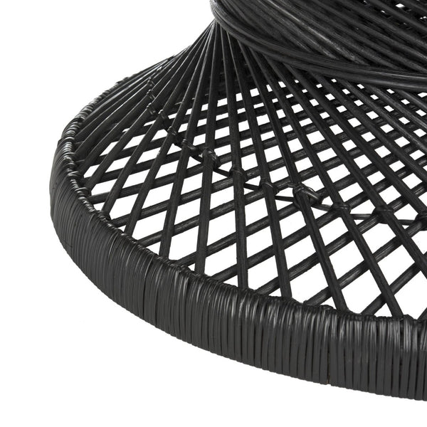 Safavieh Grimson Large Bowed Coffee Table - Artisan-Inspired Modern Design For Contemporary Living Spaces Black WIK6507A