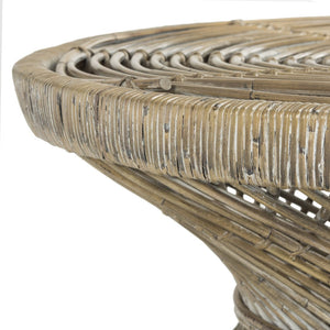 Safavieh Grimson Large Bowed Coffee Table - Artisan-Inspired Modern Design For Contemporary Living Spaces Grey WIK6507B