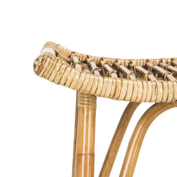 Safavieh Leda Rattan Counter Stool - Stylish Natural Seating For Modern Kitchens And Dining Areas, Durable Design Brown WIK6512A