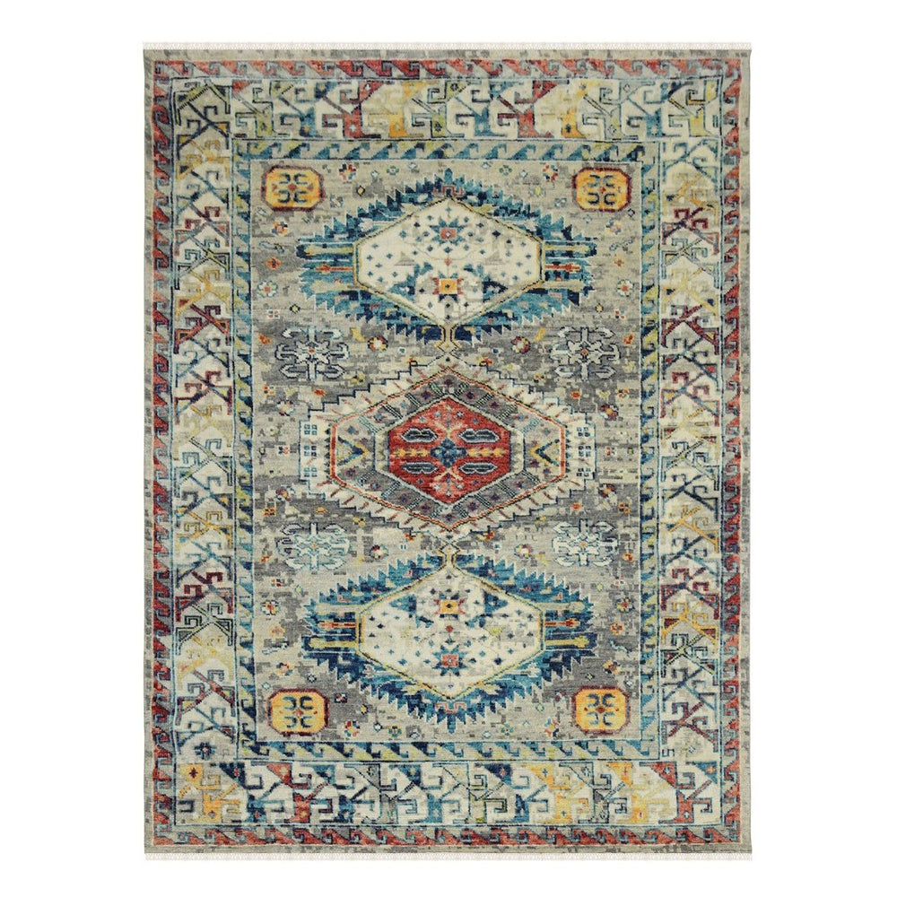 Amer Rugs Willow Hand-knotted Geometric Pattern Area Rug In Luxurious Wool For Modern Home Décor Elegance Silver Wool Wil20203
