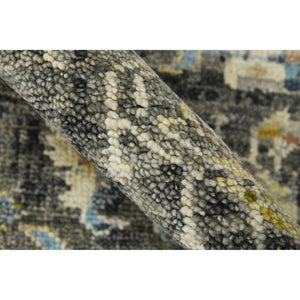 Amer Rugs Willow Hand-knotted Geometric Pattern Area Rug In Luxurious Wool For Modern Home Décor Elegance Gray Wool Wil30203