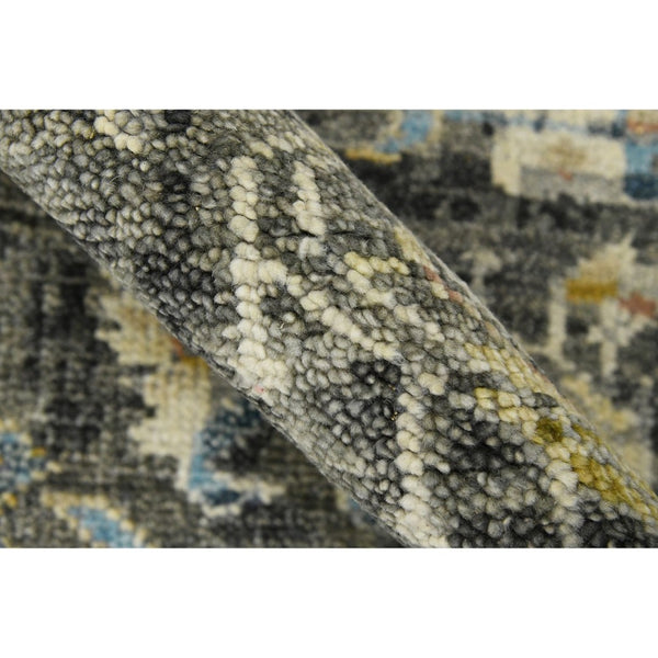 Amer Rugs Willow Hand-knotted Geometric Pattern Area Rug In Luxurious Wool For Modern Home Décor Elegance Gray Wool Wil30203