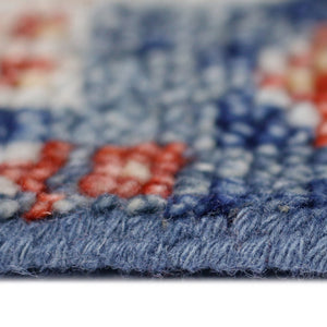 Amer Rugs Willow Hand-knotted Geometric Pattern Area Rug In Luxurious Wool For Modern Home Décor Elegance Navy Wool Wil50203