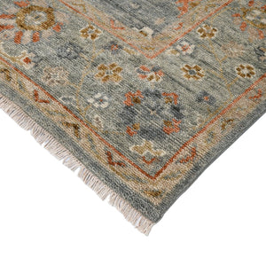 Amer Rugs Willow Hand-knotted Area Rug With Classic Pattern, Luxurious 100% New Zealand Wool For Timeless Style Gray Wool Wil80203