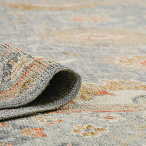 Amer Rugs Willow Hand-knotted Area Rug With Classic Pattern, Luxurious 100% New Zealand Wool For Timeless Style Gray Wool Wil80203