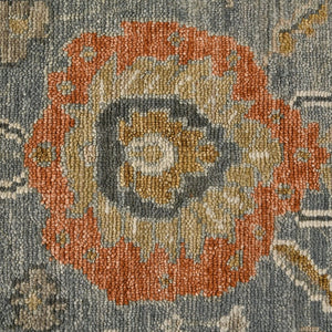 Amer Rugs Willow Hand-knotted Area Rug With Classic Pattern, Luxurious 100% New Zealand Wool For Timeless Style Gray Wool Wil80203