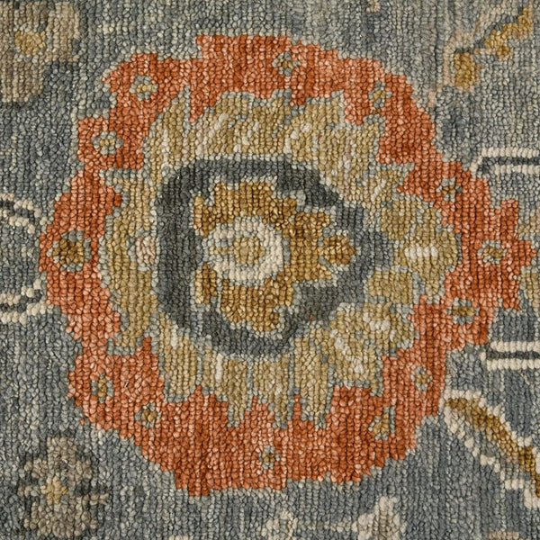 Amer Rugs Willow Hand-knotted Area Rug With Classic Pattern, Luxurious 100% New Zealand Wool For Timeless Style Gray Wool Wil80203