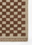 Momeni Willow WLO-1 Hand Woven Contemporary Check Indoor Rug Brown 10' x 14'