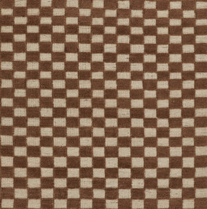 Momeni Willow WLO-1 Hand Woven Contemporary Check Indoor Rug Brown 10' x 14'