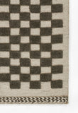 Momeni Willow WLO-1 Hand Woven Contemporary Check Indoor Rug Charcoal 10' x 14'
