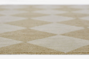 Momeni Willow WLO-4 Hand Woven Contemporary Geometric Indoor Rug Beige 10' x 14'