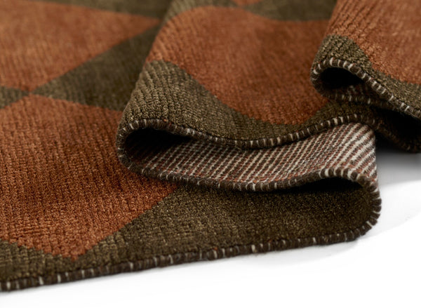 Momeni Willow WLO-4 Hand Woven Contemporary Geometric Indoor Rug Copper 9' x 12'