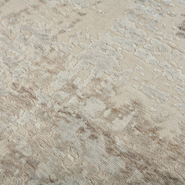 Amer Rugs Winston Abstract Design Hand-knotted Area Rug In Luxurious New Zealand Wool For Elegant Spaces Sand Wool Win11014