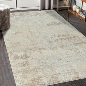 Amer Rugs Winston Abstract Design Hand-knotted Area Rug In Luxurious New Zealand Wool For Elegant Spaces Sand Wool Win11014