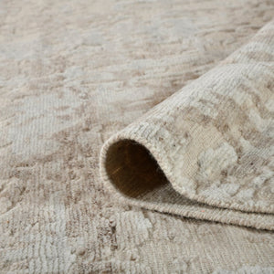 Amer Rugs Winston Abstract Design Hand-knotted Area Rug In Luxurious New Zealand Wool For Elegant Spaces Sand Wool Win11014