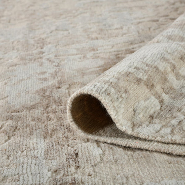 Amer Rugs Winston Abstract Design Hand-knotted Area Rug In Luxurious New Zealand Wool For Elegant Spaces Sand Wool Win11014