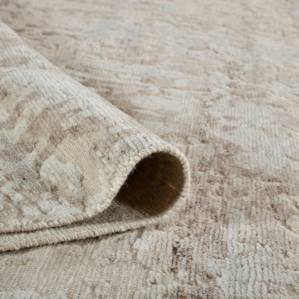 Amer Rugs Winston Abstract Design Hand-knotted Area Rug In Luxurious New Zealand Wool For Elegant Spaces Sand Wool Win11014