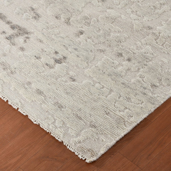 Amer Rugs Winston Abstract Design Hand-knotted Area Rug In Luxurious New Zealand Wool For Elegant Spaces Ash Wool Win30810