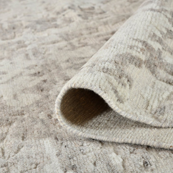 Amer Rugs Winston Abstract Design Hand-knotted Area Rug In Luxurious New Zealand Wool For Elegant Spaces Ash Wool Win30810