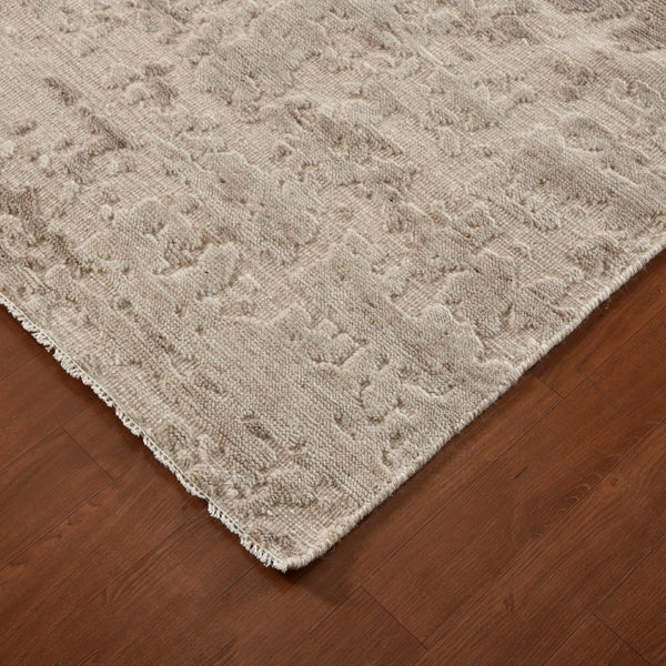 Amer Rugs Winston Abstract Design Hand-knotted Area Rug In Luxurious New Zealand Wool For Elegant Spaces Taupe Wool Win40912