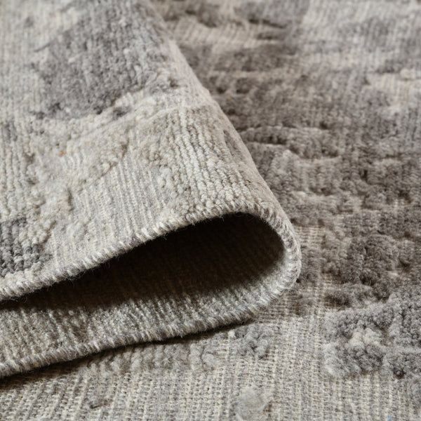 Amer Rugs Winston Abstract Design Hand-knotted Area Rug In Luxurious New Zealand Wool For Elegant Spaces Gray Wool Win50810