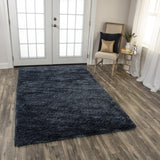 Rizzy Whistler WIS101 Hand Tufted Casual/Shag Polyester Rug Charcoal 8'6" x 11'6"