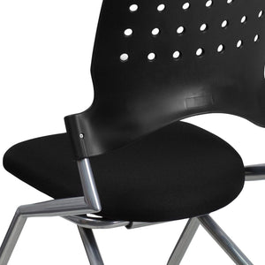 English Elm Galaxy Mobile Nesting Chair – Ergonomic Black Fabric Seat for Comfort, Style & Space Efficiency WL-A224V-GG