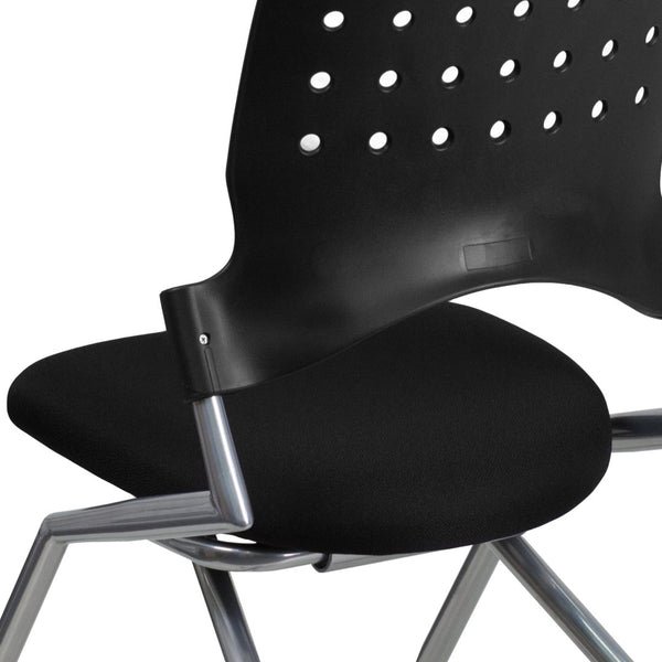 English Elm Galaxy Mobile Nesting Chair – Ergonomic Black Fabric Seat for Comfort, Style & Space Efficiency WL-A224V-GG