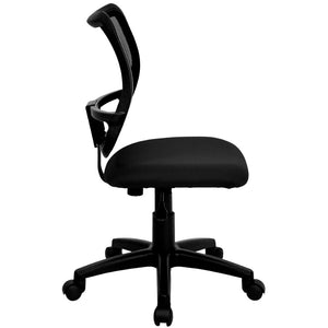 English Elm Alber Ergonomic Mid-Back Black Mesh Task Chair with Lumbar Support for All-Day Comfort & Mobility WL-A277-BK-GG