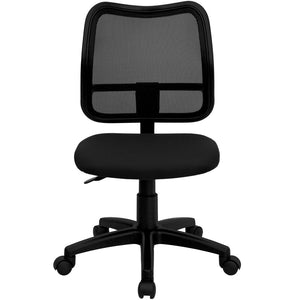 English Elm Alber Ergonomic Mid-Back Black Mesh Task Chair with Lumbar Support for All-Day Comfort & Mobility WL-A277-BK-GG