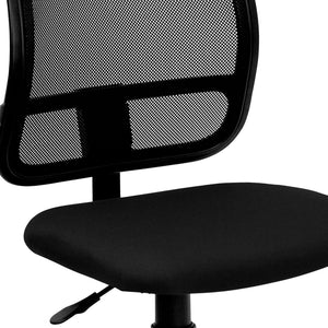 English Elm Alber Ergonomic Mid-Back Black Mesh Task Chair with Lumbar Support for All-Day Comfort & Mobility WL-A277-BK-GG