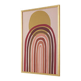 Safavieh Here Comes The Sun, 18 X 24 Inch, Pink / Gold, Framed Wall Art XII23 Pink / Gold Paper / Polystyrene Frame / Perpex Glass WLA2000A