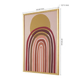 Safavieh Here Comes The Sun, 18 X 24 Inch, Pink / Gold, Framed Wall Art XII23 Pink / Gold Paper / Polystyrene Frame / Perpex Glass WLA2000A