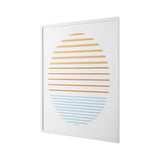 Safavieh Linear Horizon, 24 X 24 Inch, Orange / Ivory, Framed Wall Art XII23 Orange / Ivory Paper / Polystyrene Frame / Perpex Glass WLA2001A