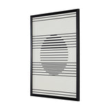 Safavieh Measured Gaze, 16 X 20 Inch, Black / Ivory, Framed Wall Art XII23 Black / Ivory Paper / Polystyrene Frame / Perpex Glass WLA2004A