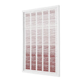 Safavieh Vanishing Point, 16 X 20 Inch, Red / Ivory, Framed Wall Art XII23 Red / Ivory Paper / Polystyrene Frame / Perpex Glass WLA2008A