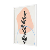 Safavieh Regrowth, 16 X 20 Inch, Blush / Antique Ivory, Framed Wall Art XII23 Blush / Antique Ivory Paper / Polystyrene Frame / Perpex Glass WLA2011A