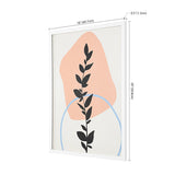 Safavieh Regrowth, 16 X 20 Inch, Blush / Antique Ivory, Framed Wall Art XII23 Blush / Antique Ivory Paper / Polystyrene Frame / Perpex Glass WLA2011A