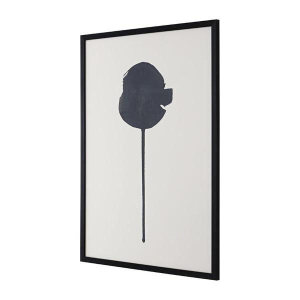 Safavieh SHADOW of a Dandelion Framed Wall Art – Minimalist Black Silhouette on Antique Ivory, 18x24 Inch WLA2016A