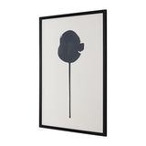 Safavieh Shadow Of A Dandelion, 18 X 24 Inch, Black / Antique Ivory , Framed Wall Art XII23 Black / Antique Ivory  Paper / Polystyrene Frame / Perpex Glass WLA2016A